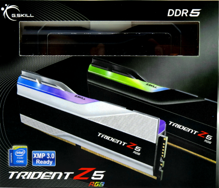G.Skill Trident Z5 RGB 32 Go (2 x 16 Go) DDR5 6600 MHz CL34 - Noir