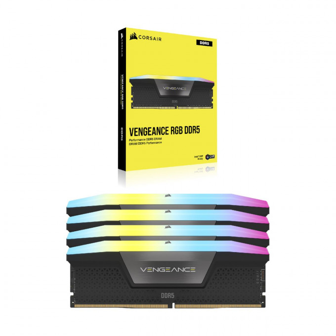 Mémoire Gaming Corsair Vengeance RGB DDR5 32 Go (2 x 16 Go) 7200