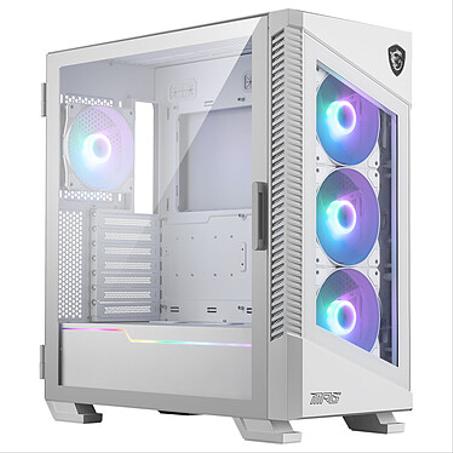 MSI MPG VELOX 100R Blanc Boitier Moyen Tour Gaming avec panneaux et ventilateurs ARGB