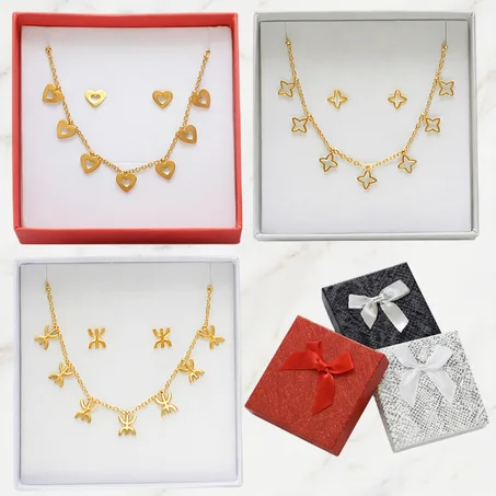 Ensembles Collier + Boucles D'oreilles