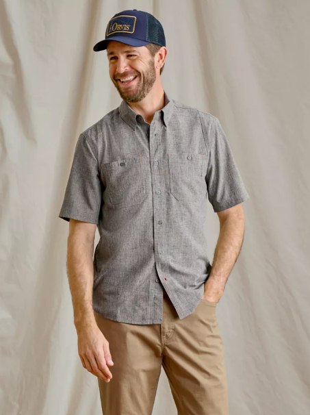 Tech Chambray Short-Sleeve Work Shirt