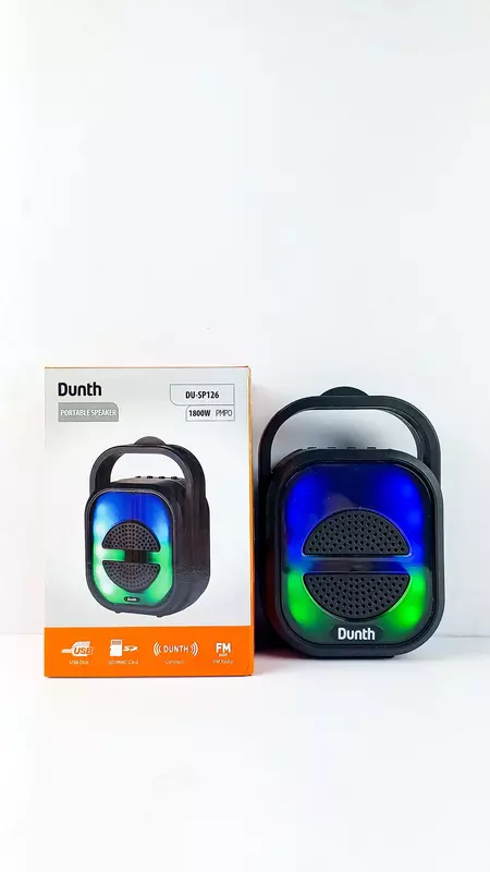 Haut-parleur Bluetooth V5.0 Étanche avec Lumière RGB et Entrée Microphone