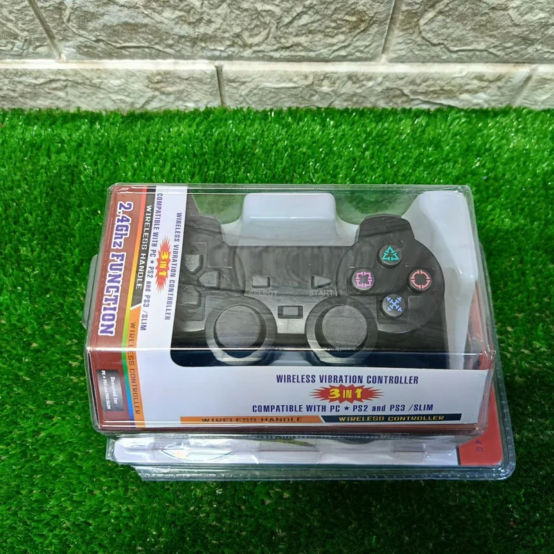 Manette De Jeu Sans Fil 2.4 Ghz 3In1 Ps3 / Ps2 / Pc