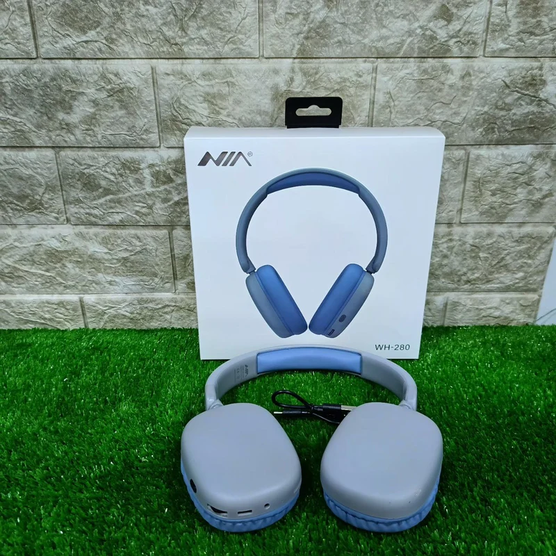 NIA WH280 Casque Bluetooth 5.0 avec Microphone Radio FM