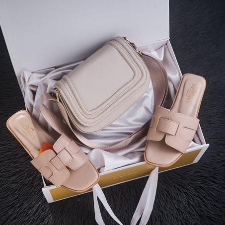 🎀 طقم نسائي – حقيبة و حذاء 2025 🎀
