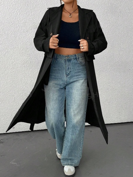 Manteau tendance  en deux pièces, à porter de quatre façons