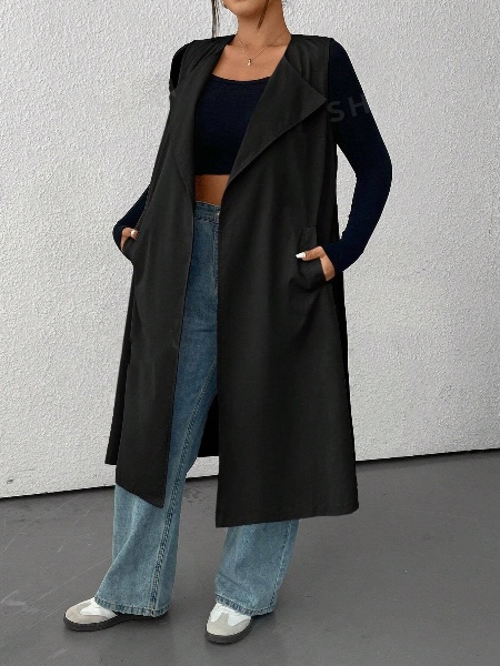 Manteau tendance  en deux pièces, à porter de quatre façons