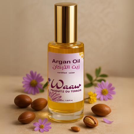 Huile d’Argan Cosmétique Certifiée - زيت الأركان التجميلي المُعتمد