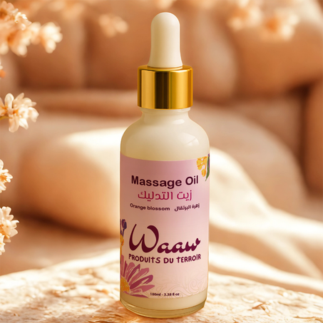 زيت الجسم والتدليك برائحة زهرة البرتقال  - Huile de corps et massage à la fleur d’oranger