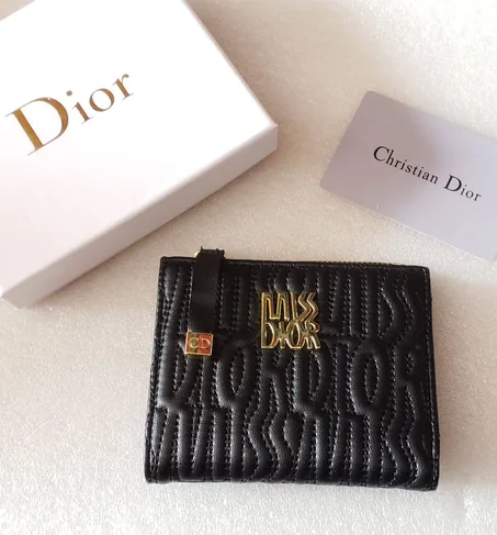 Portefeuille Femme Dior – Noir taille S