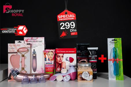 كل ما تحتاجينه من  أجل بشرة نظيفة و خالية من النقط السوداء في باك 1 و 7 منتوجات غير ب 299 درهم والتوصيل بالمجان لجميع المدن