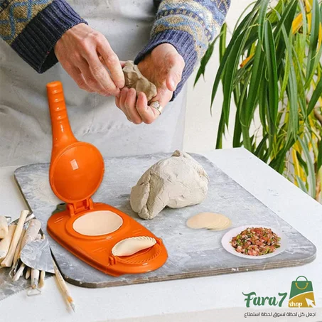 ماكينة صنع الفطائر الملفوفة 2 في 1، قالب تحضير مع اداة ضغط العجين