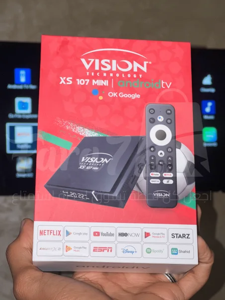 VISION XS 107 MINI – Android TV  اشتراك سنة كاملة + توافق مع جميع أجهزة التلفاز