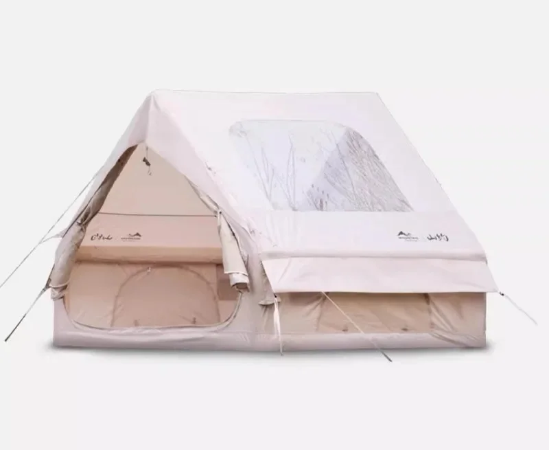 ⛺ خيمة مثالية للكامپينغ – نفخ أوتوماتيكي فـ5 دقايق! تصميم فخم وحماية مطلقة ضدّ البرد والريح ☁️🔥