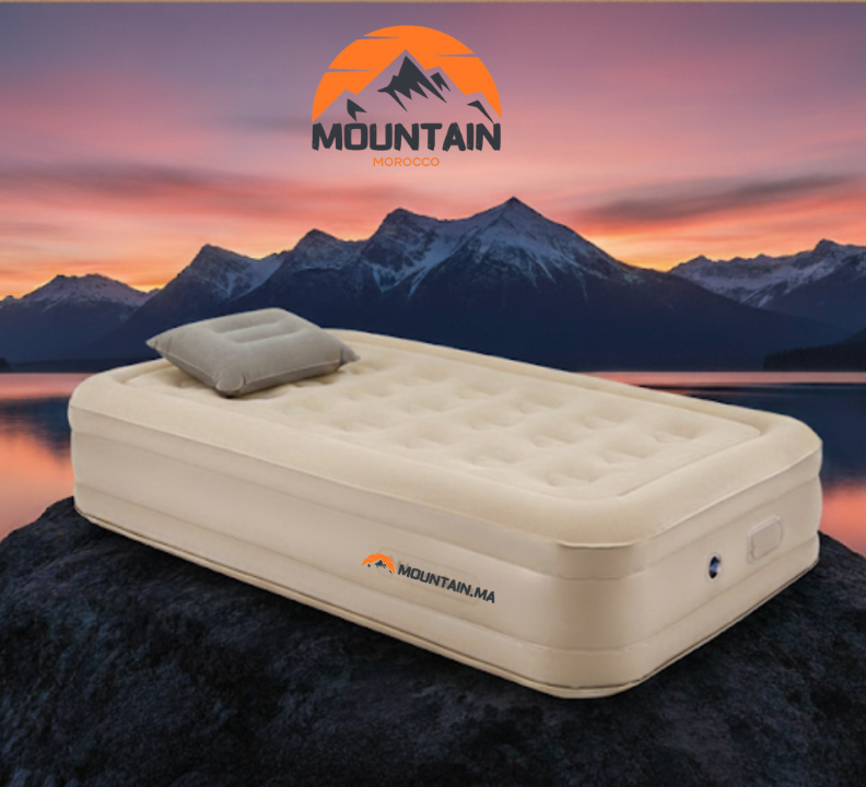 🏕️ سرير هوائي فاخر + مضخة كهربائية ⚡+ مخدة+ حقيبة مريح و سهل التخزين مثالي للمنزل و التخييم
