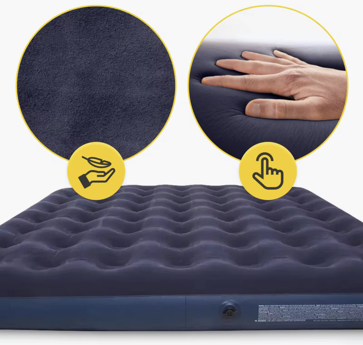 💪 جودة عالية ومريحة سرير هوائي عملي ومريح + مضخة💨 هوائية مثالي للدار والخرجات