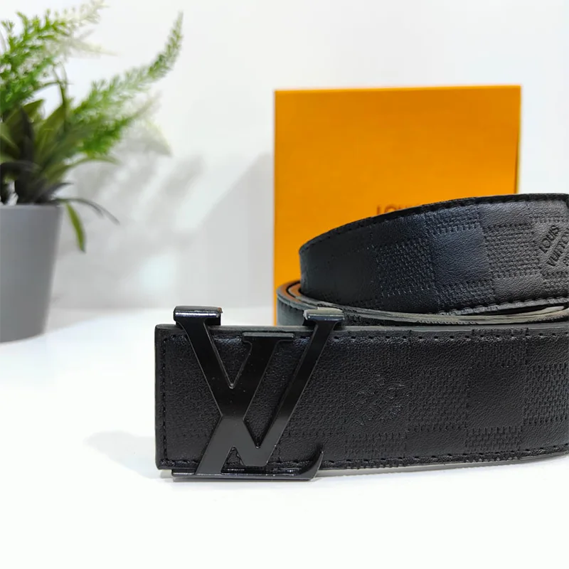 Louis Vuitton - Black Damier LV Belt
