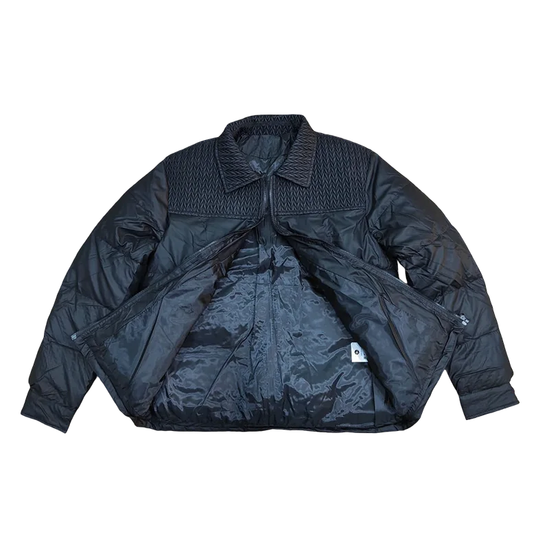 Modern Textured Black Jacket