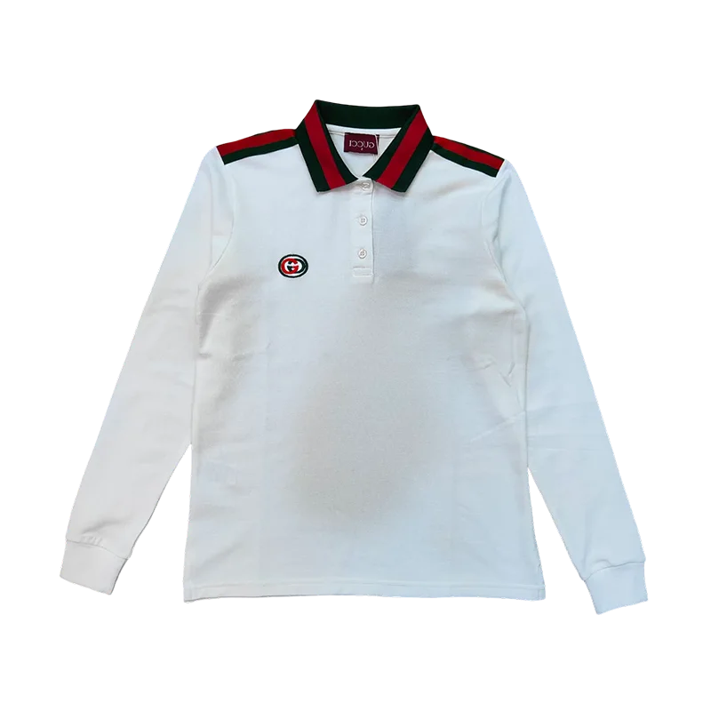 Gucci - Signature Web Collar Polo