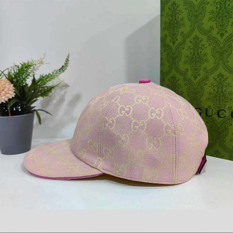 Gucci - Pink GG Canvas Baseball Cap