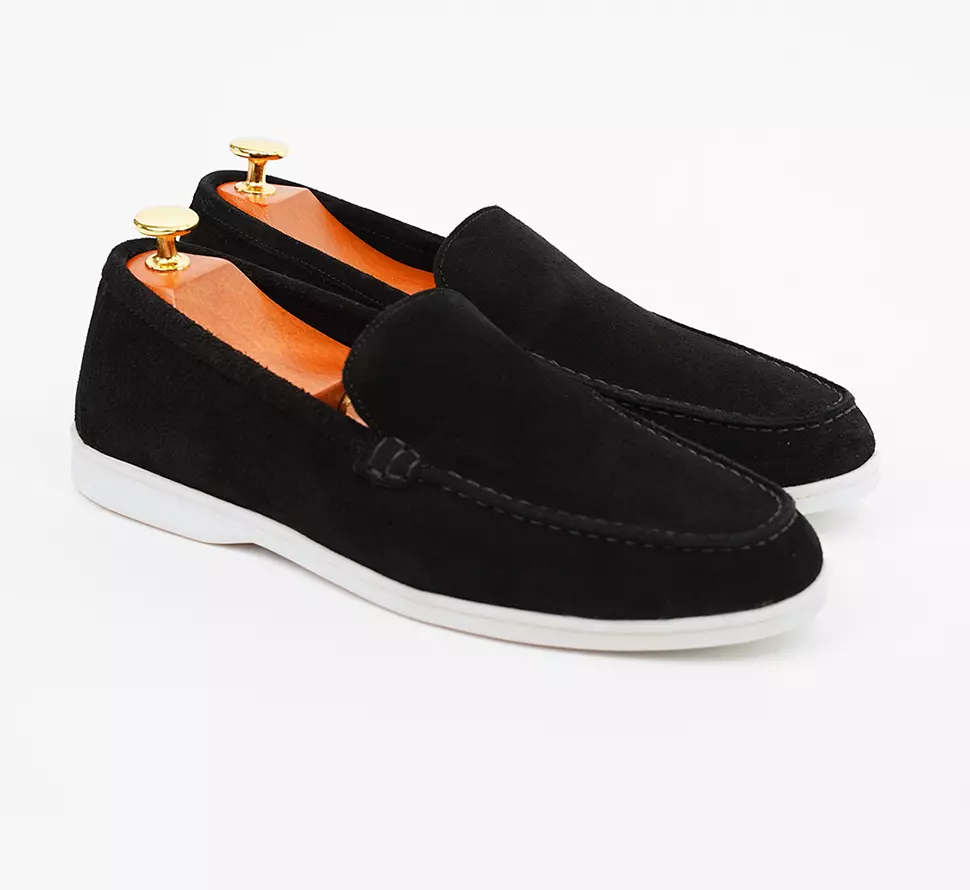 MOCASSIN MAGNUM en Daim, Noir – AL3062