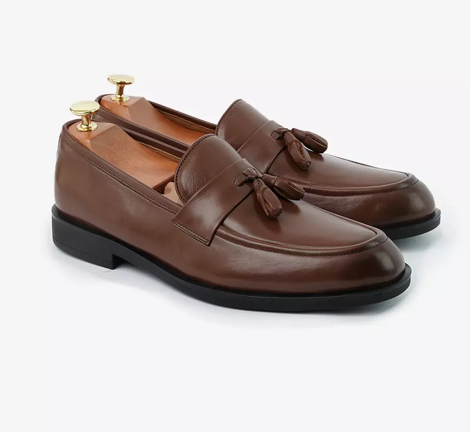 MOCASSIN HACKNEY en Cuir, Marron dégradé – CL665