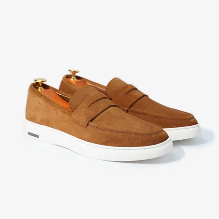 MOCASSIN ADDLER en Daim, Tabac – CL6044
