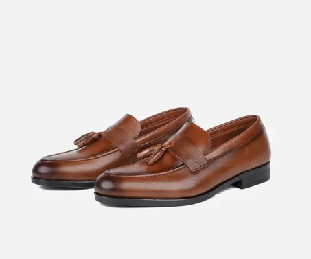 Chaussure en cuir gold haut de gamme