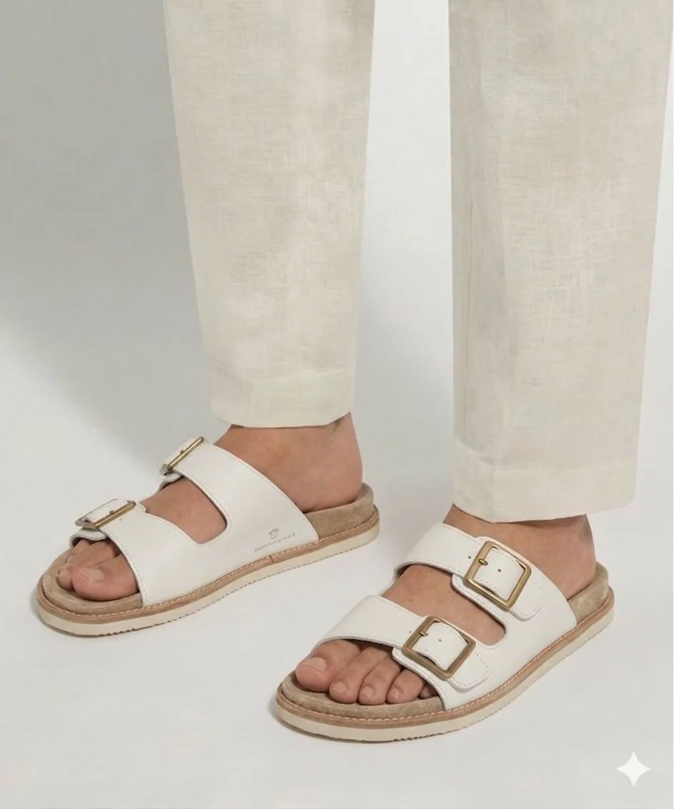 Sandale Boucle R Cuir