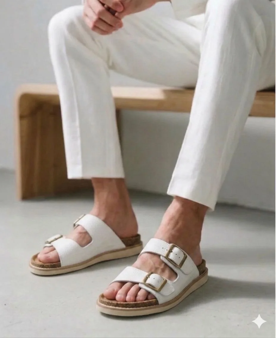 Sandale Boucle R Cuir