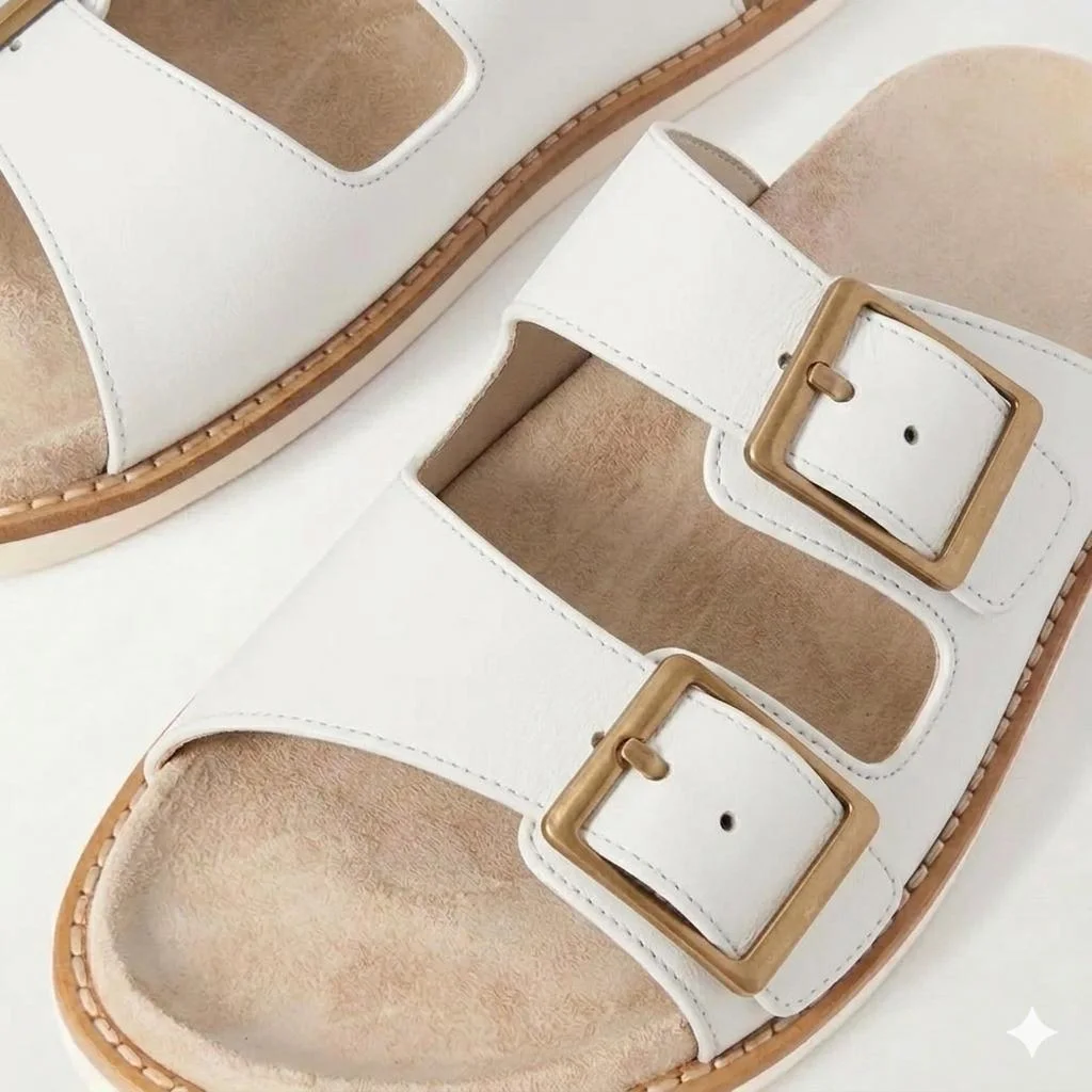 Sandale Boucle R Cuir