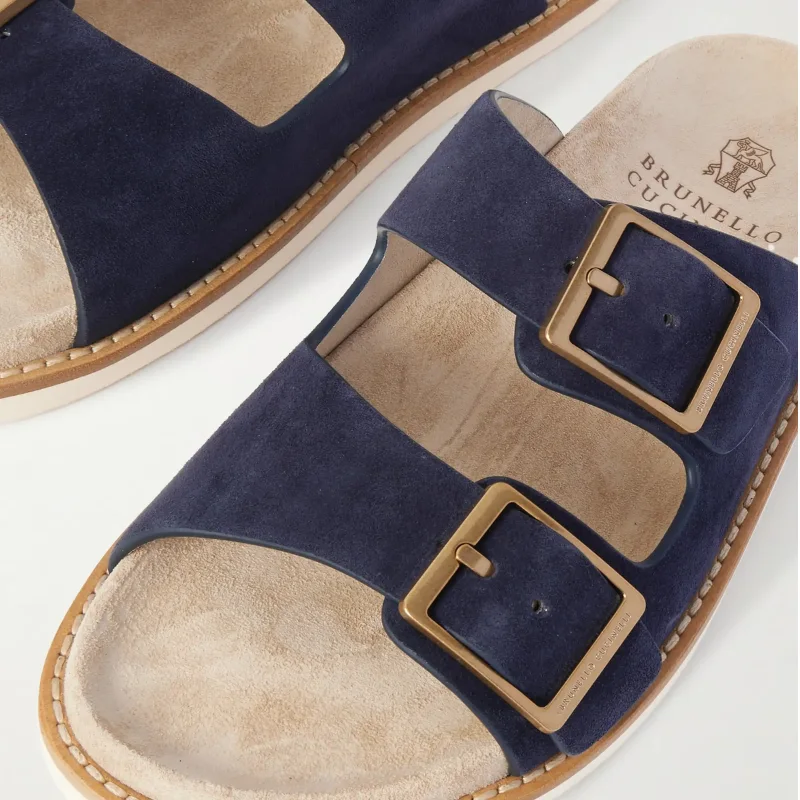 Sandale Boucle Daim