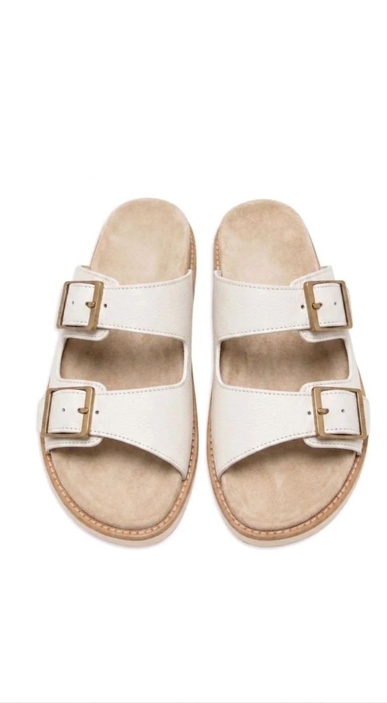 Sandale Boucle R Cuir
