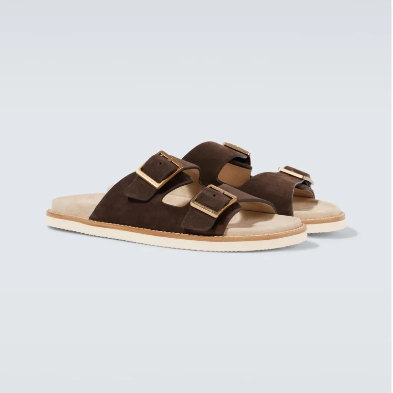Sandale Boucle Daim