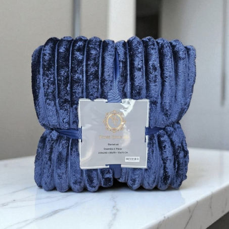 Set Cachemire d’Hiver 3 Pièces – Douceur et Confort Premium