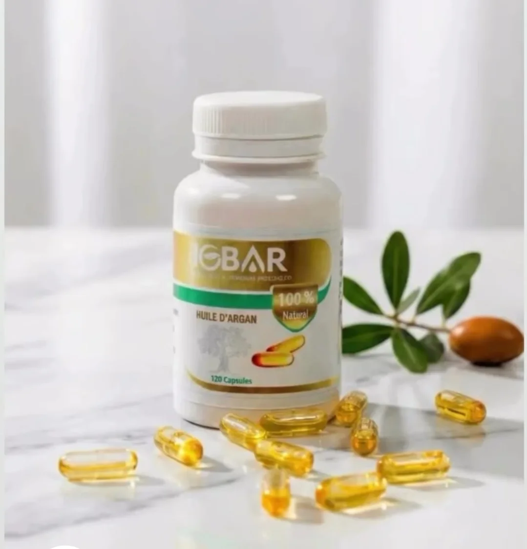 كبسولات زيت الأركان البكر – تغذية طبيعية 100% من قلب المغرب