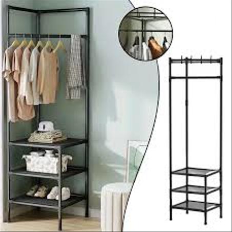 علاقة ملابس مع منظم 2 في 1