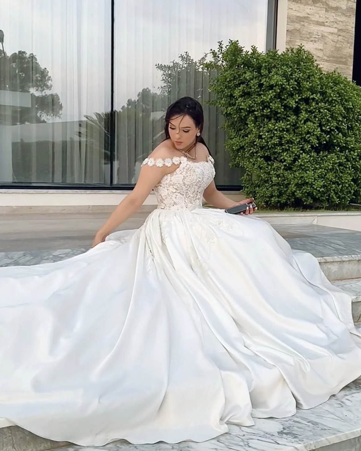 Satin Princess Gown