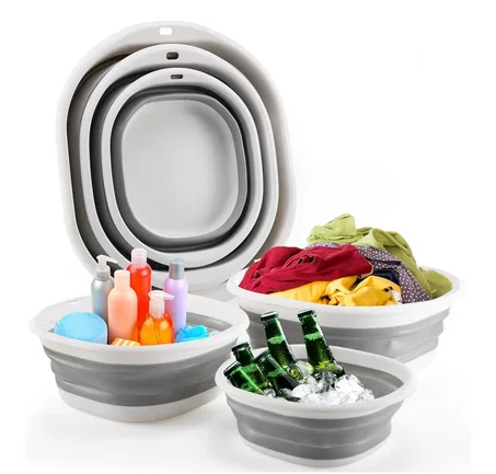 Collapsible Multipurpose Wash Basin Set