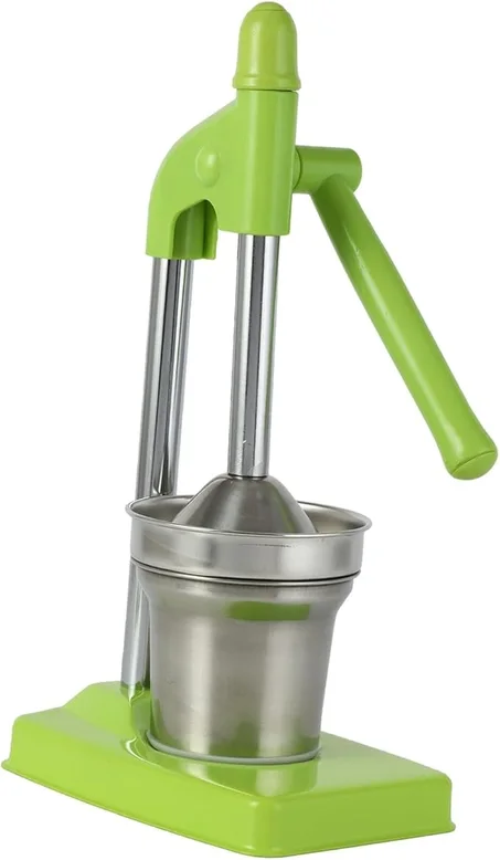 Hand Press Juicer Machine Manual Orange Juicer Professional Metal Juicer Press Lime Crusher Orange Lime Grapefruit Presser for Fruit Lime, Green