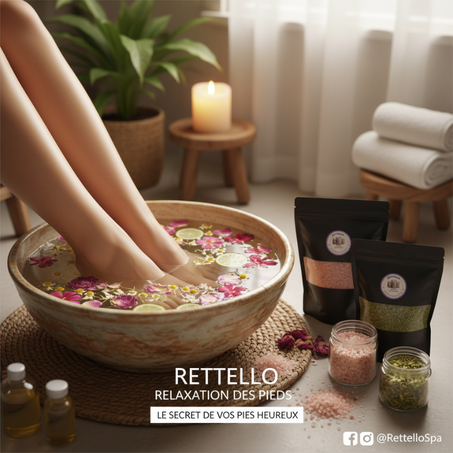 ملح الأعشاب للقدمين طبيعي