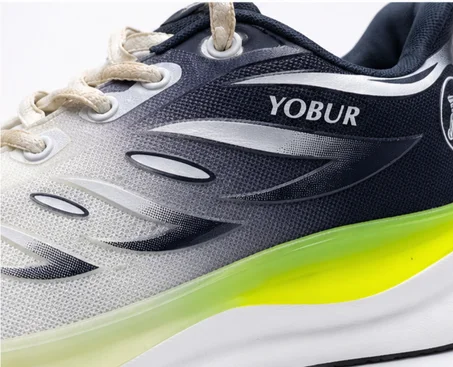 YOBUR AIR RUNNER - White / Navy / Neon Green