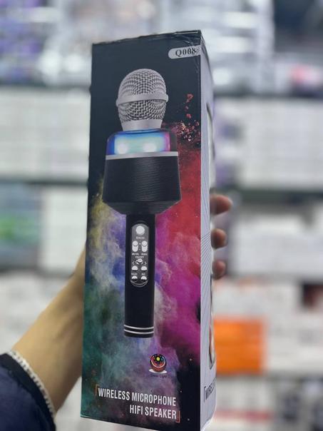 مكرفون لا سلكي مع مكبر الصوت Hifi