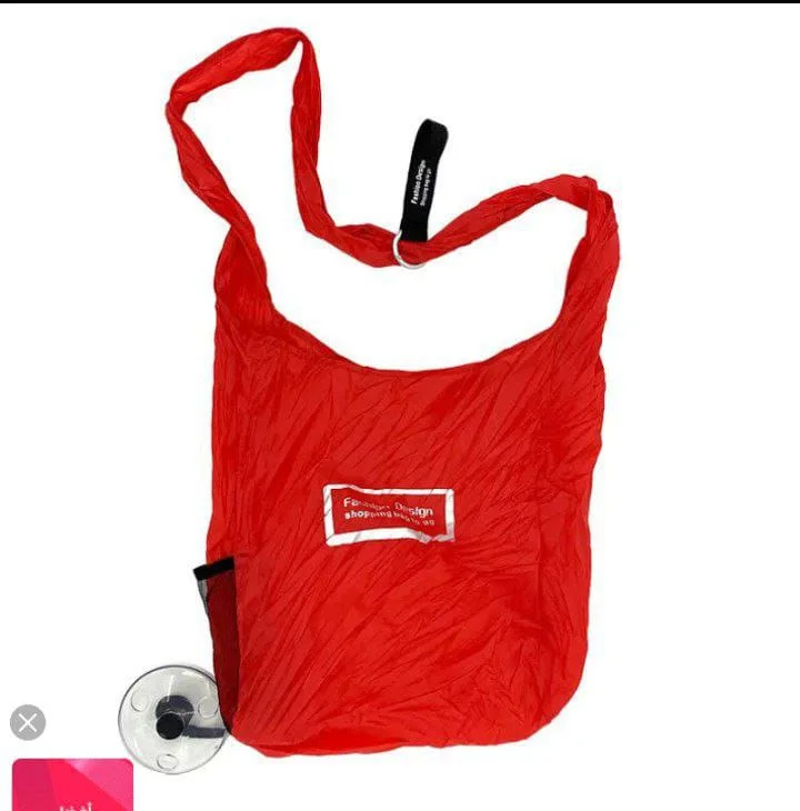 حقيبة تسوق قابلة للطي محمولة وقابلة لإعادة الاستخدام
