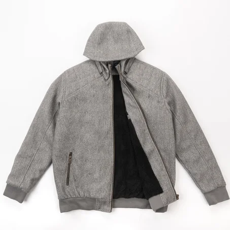 جاكيت رجالي جوخ بطانة فرو -J20