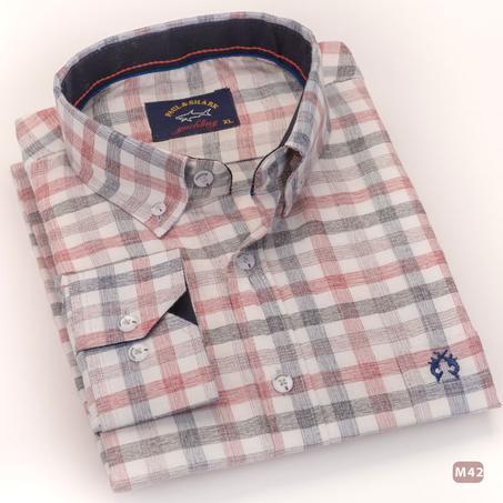 قميص كتان اكمام طويلة - M40