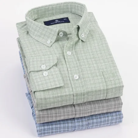 قميص  كاروهاكمام طويلة -L35