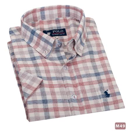 قميص كتان نص كم - M45