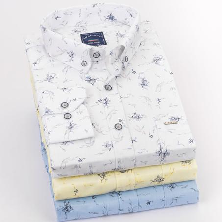 قميص هاواي قطني اكمام طويلة  170