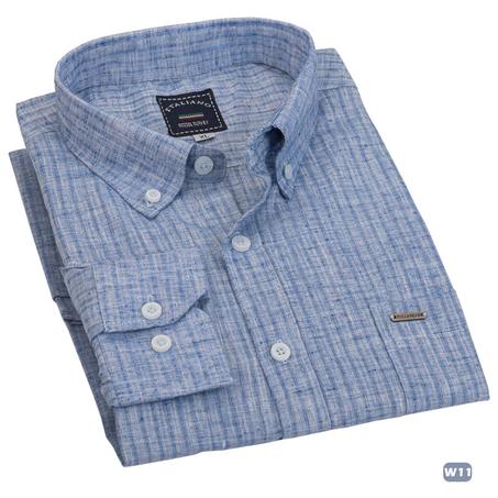 قميص كتان أكمام طويلة  - W50